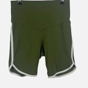 Aerie Offline Dark Green Real Me Xtra Hi-Rise 7" Biker Shorts